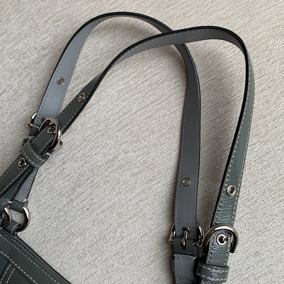 Coach Genuine Leather Handbag in Grey with Dustbag - Picture 7 of 10